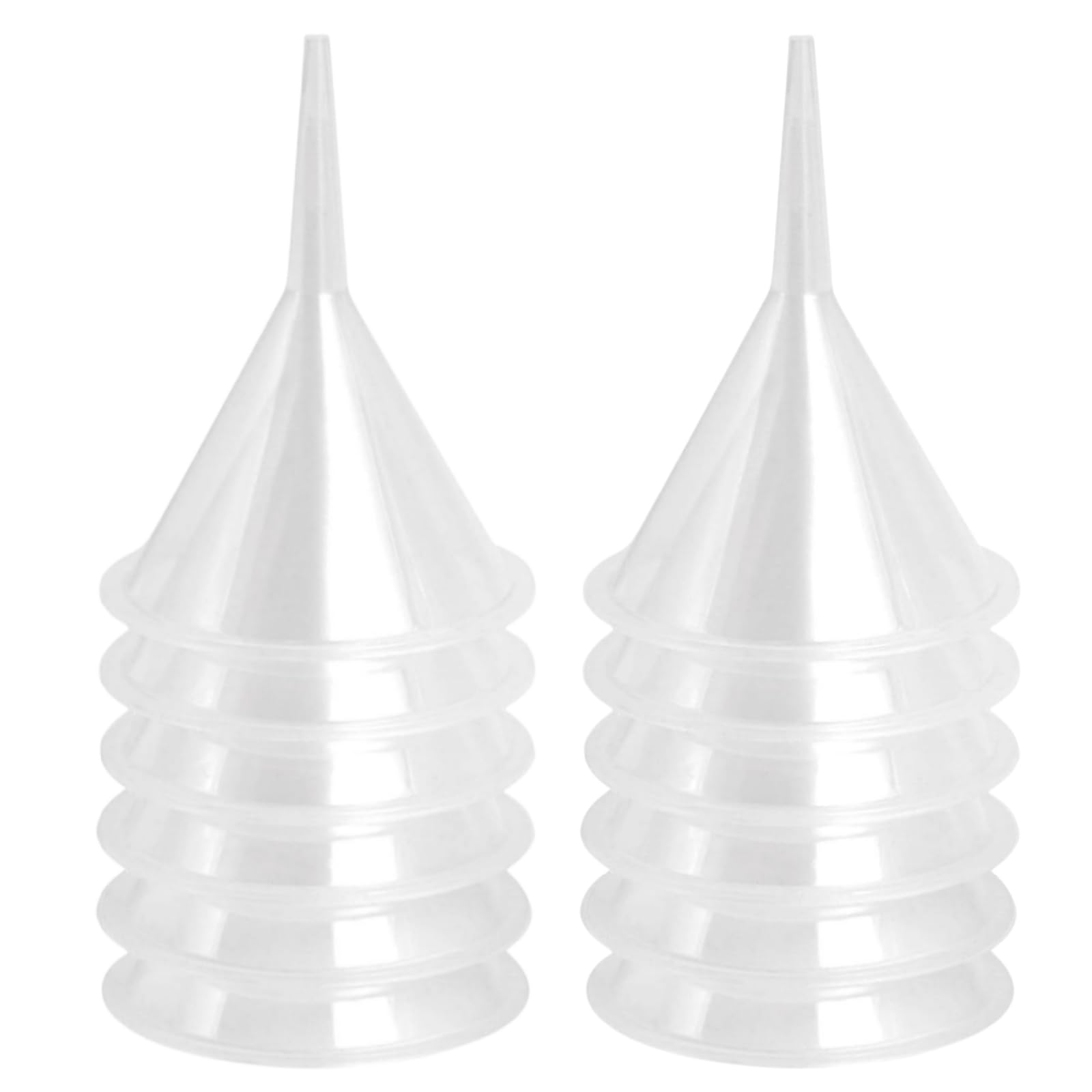 Kanlpeia 12 Pcs Tiny Funnel & Mini Funnel Polypropylene Narrow Neck for Essential Oils, Perfumes, Capsules & Mini Bottles