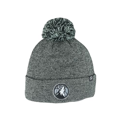 Minnesota Timberwolves NBA Officially Licensed Beanie Pom Nimbus Grayscale