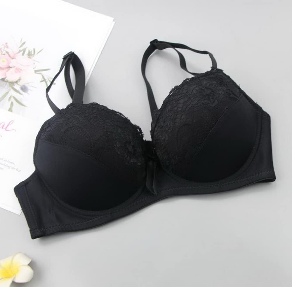 Swbreety Women's Lace Lingerie 2 Piece Bra and Thong Set Underwire Bra