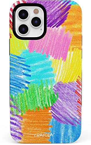 Casely Iphone 12 Pro Max Case | Compatible With Magsafe | Scribble Me That | Crayola Rainbow Pencil Case #TOP7