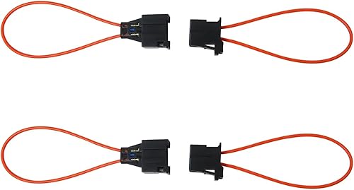 GRABOTE 2 pares de adaptadores de enchufe macho y hembra de fibra óptica para la mayoría del sistema, kit de diagnóstico de automóvil con bucle de