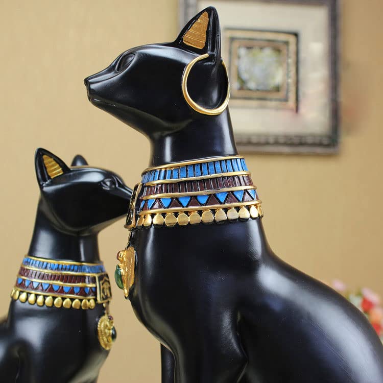 Amazon.co.jp: 置物 古代エジプト 猫神 民族風 大サイズ