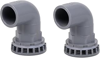 2pcs aquarium return fitting kit drain pipe connector aquarium water Fish Tank Drain Pipe Joint Water Supply Tube Drainage Part PVC Pipe Connector dedicated water supply pipe