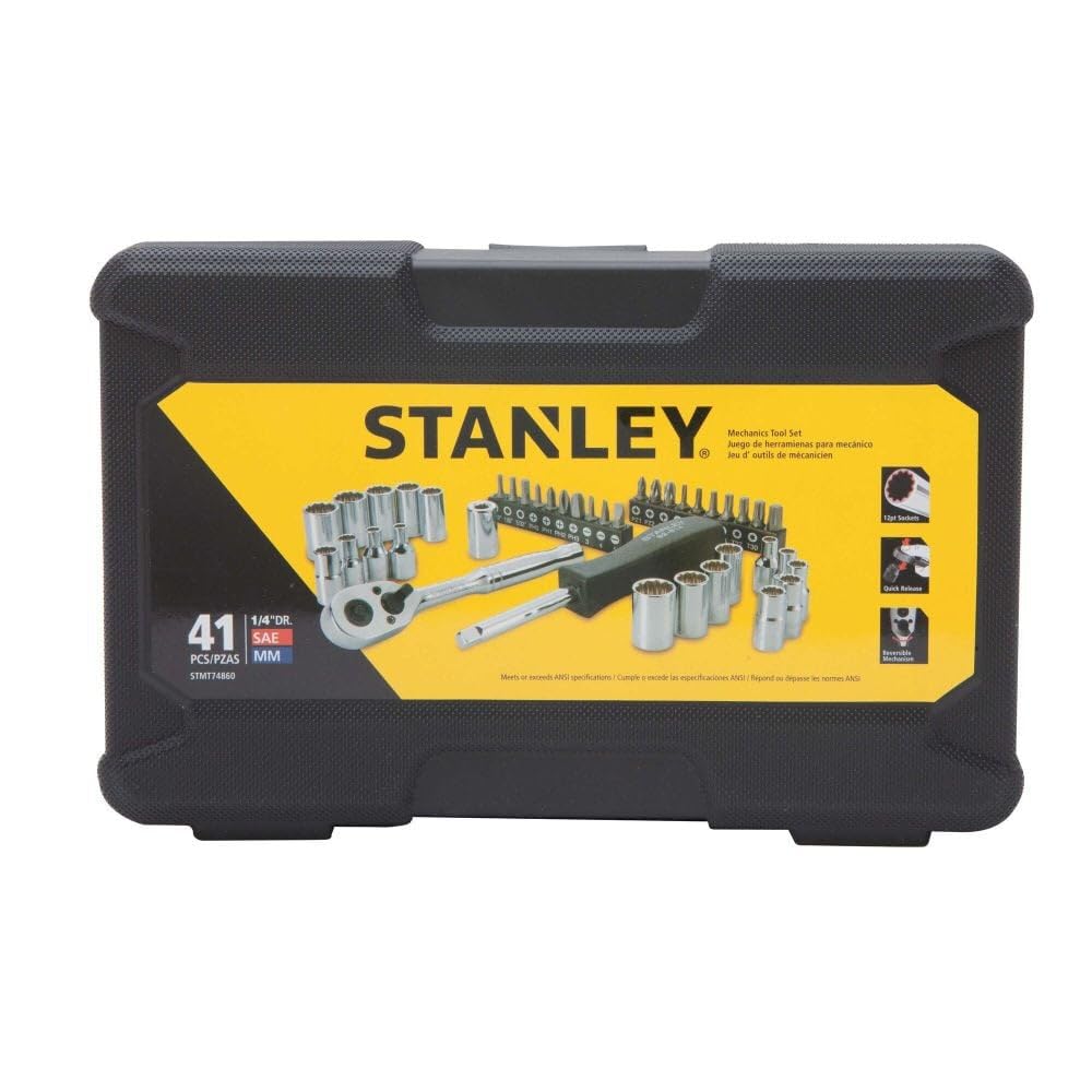Stanley STMT74860 1/4" zestaw narzędzi do mechaniki napędowej, 41-częściowy