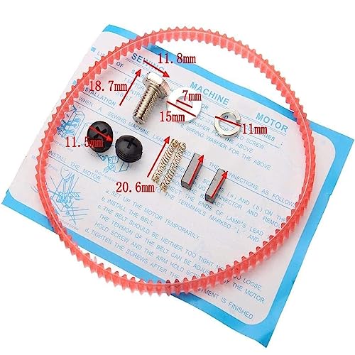 Image of GEMSY Metal High-Performance Sewing Machine Motor - 600 RPM|Low Power Consumption|Ventilation Fan|Long Wire|Safety Plug|Perfect For Home Tailoring|Includes Belt,Carbon Brushes,Mounting Bracket