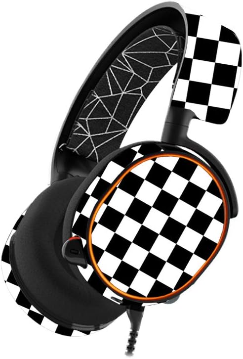 MightySkins Skin compatible con auriculares para juegos SteelSeries Arctis 5 – Cheque | Cubierta protectora de vinilo duradera y única | Fácil de aplicar, quitar y cambiar estilos | Hecho en los EE.UU.