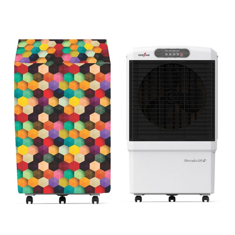 Air Cooler Cover Compatible For Kenstar Hercules 80 Litre Cooler Dustproof, Waterproof, Size (HxWxD) 114.3X68.58X54.61 Cm, Multicolour.