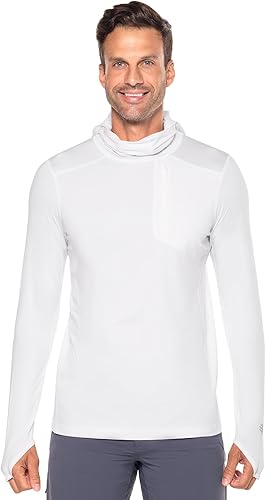 Coolibar Sudadera con capucha de pesca para hombre - Protección solar UPF 50+ - Andros