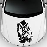 Skull Lady Car Decal Hood Sticker M171c