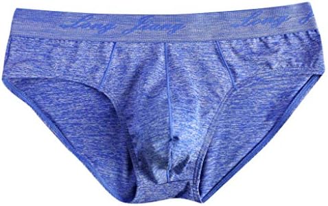 Men's Athletic Supporter Performance Jockstrap Cotton Stretch Boxer Briefs Wide Waistband Supporters Bulge Pouch Low Rise Jock Strap Male Underwear Blue