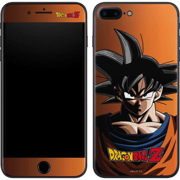 Skinit Decal Phone Skin Compatible with iPhone 7 Plus - Officially Licensed Dragon Ball Z Goku Portrait Design