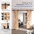 EaseLife 8 FT Double Sliding Barn Door Track and Handle Hardware Kit,Heavy Duty,Straight Pulley,Slide Smoothly Quietly,Easy Install (8FT Track Kit for 20"~24" Wide Double Door)
