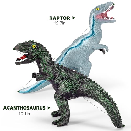 image for Kissdream 7 Piece Jumbo Dinosaur Toys Big Dinosaur Toy for Boys Realis