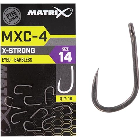 Matrix MXC-4 Barbless Eyed Fishing Hooks Cover