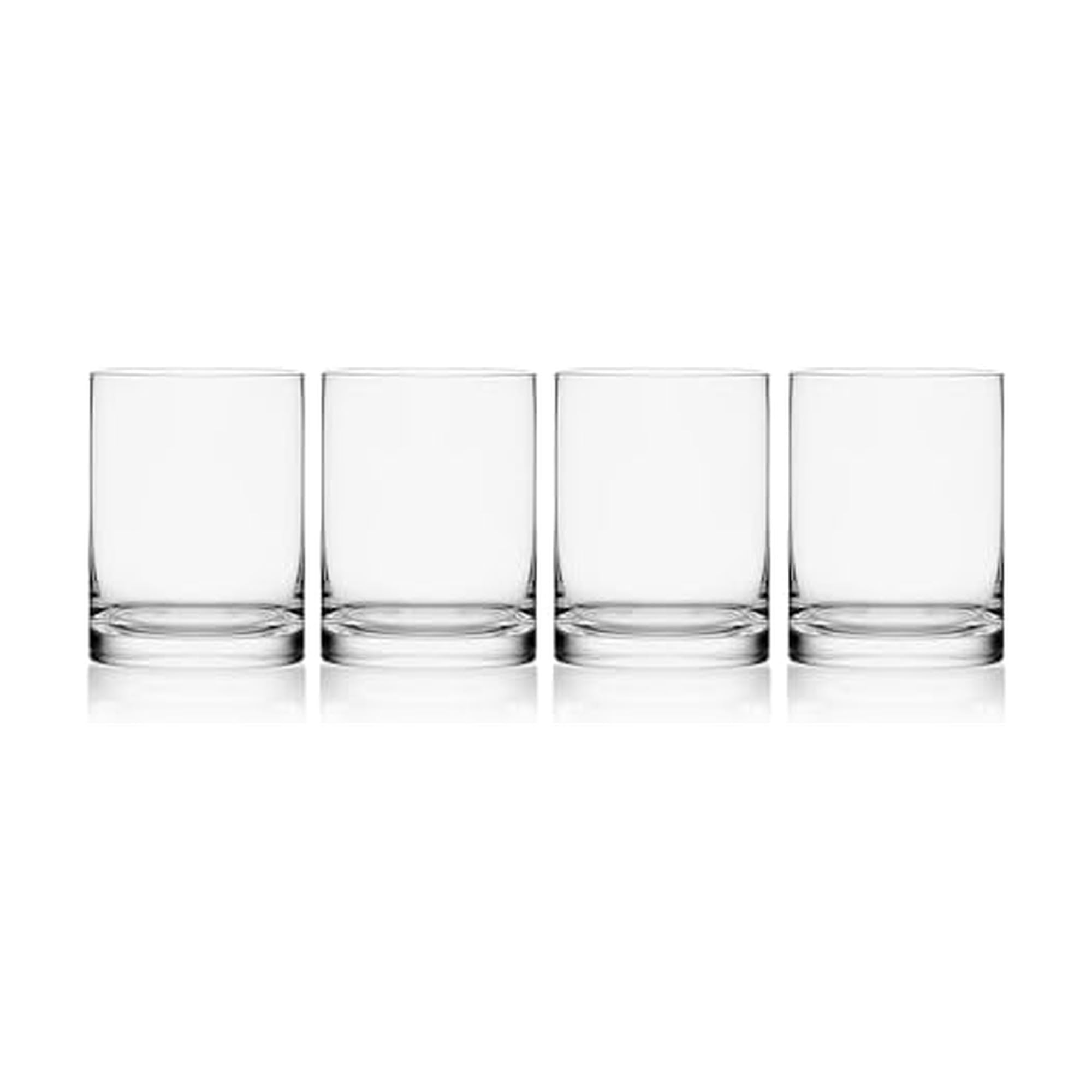 Lana Whiskey Rocks Double Old Fashion Glasses, Set of 4, 17 Ounce, Clear