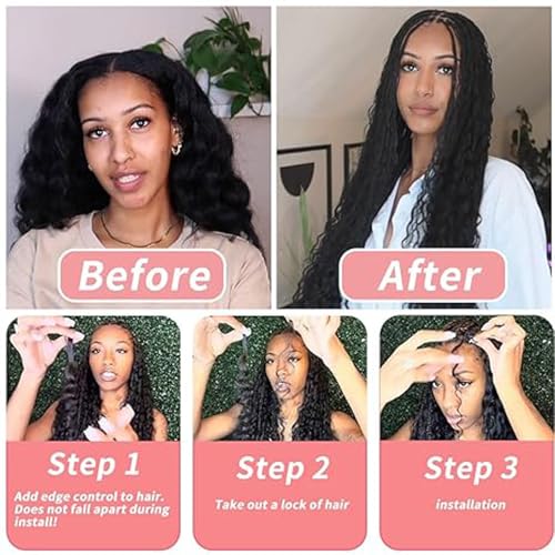 Cabello humano trenzado deep wave rubio #27, extensiones sin procesar 4