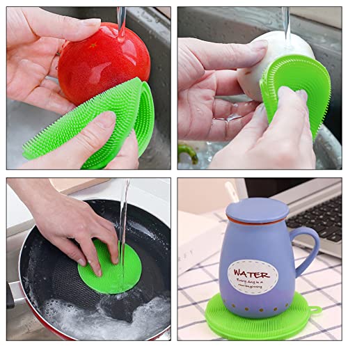 Openfly Flexible Vegetable Brush Fruit And Vegetable Brushes, Vegetable/Fruit Peeler With Brush Bendable Fruit Brush Scrubber For Food Veggies Carrot Potato Corn, 5 Pcs #TOP5