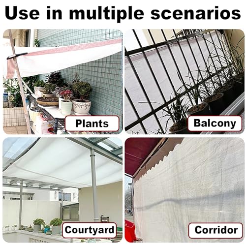 Bâche d'ombrage 80% en maille 4x8m avec œillets pour serre de jardin