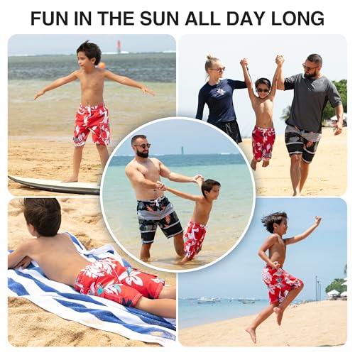 Image of Kanu Surf Boys' Paradise Floral Swim Trunk