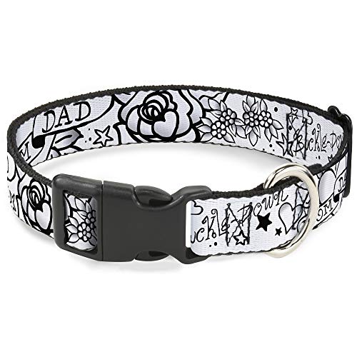 Collar plástico Negro/Blanco para paseos cómodos de perros pequeños 2