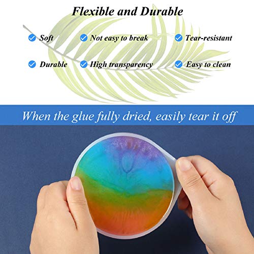 Patelai PATELAI-COASTER MOLD-01 Diy Round Silicone Coaster Mold Big Silicone Coaster Mold Epoxy Resin Coaster Molds Silicone Resin Casting Molds thumb #4