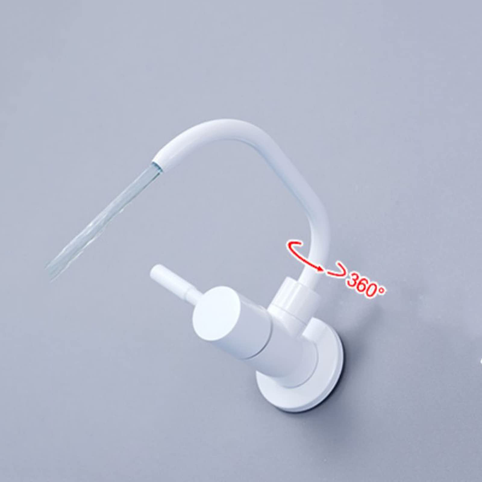 Grifo con Filtro De Agua para Cocina, Grifo para Agua Potable con Palanca Única De 360°, Grifos De Ósmosis Inversa Montados En La Pared para Fregadero De Cocina, Blanco C