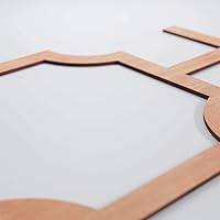 Vista 74 de 19 7/8"W X 11 3/8"H pequeños Bradley decorativos calado madera paneles de pared, aliso