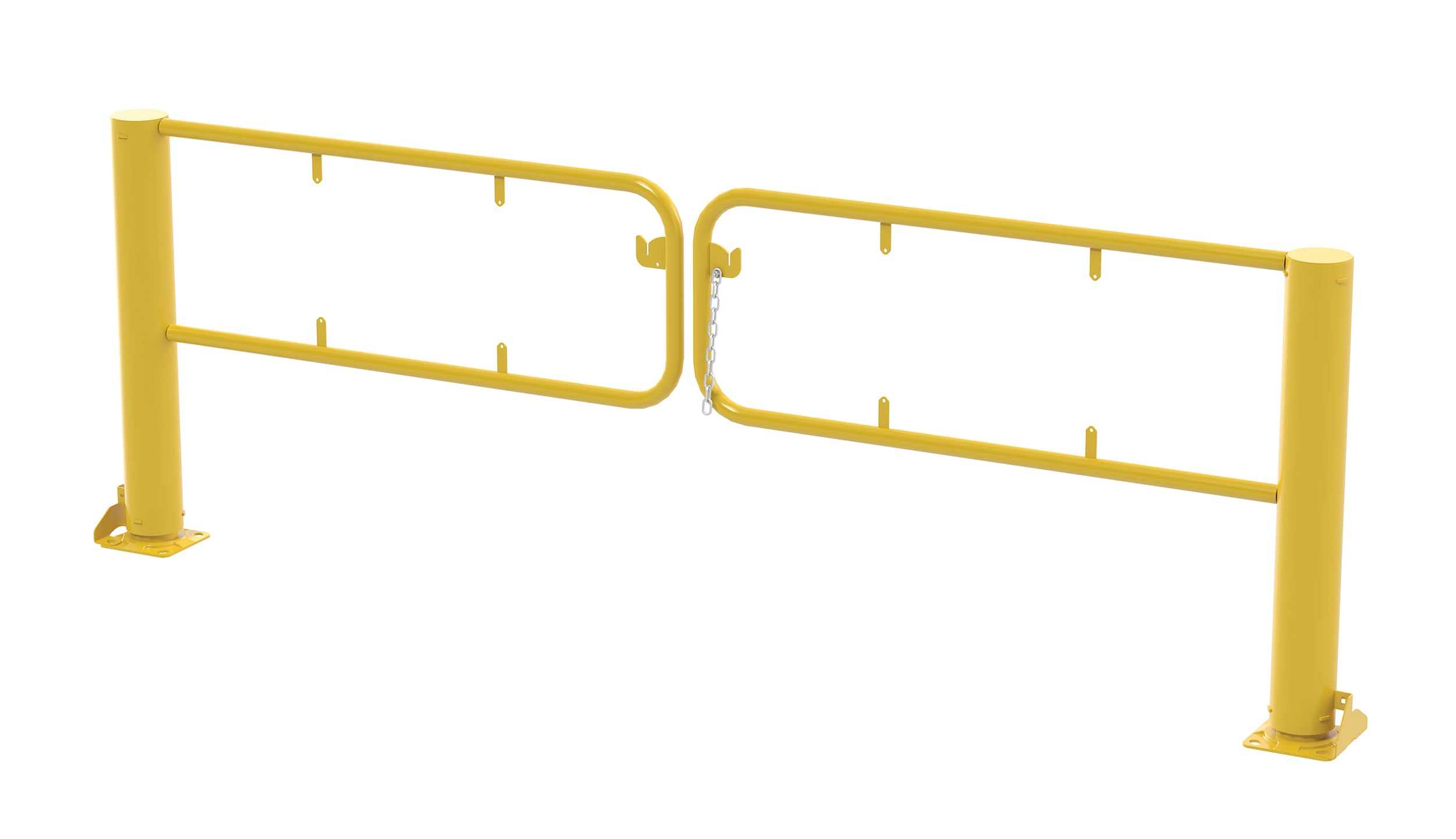 Vestil SDG-8 Steel Swivel Dock Gate Pair for 8 Ft. Door Yellow