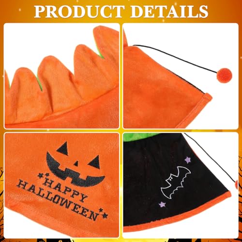 Capa para perro Halloween Luxshiny talla M naranja miniatura 3