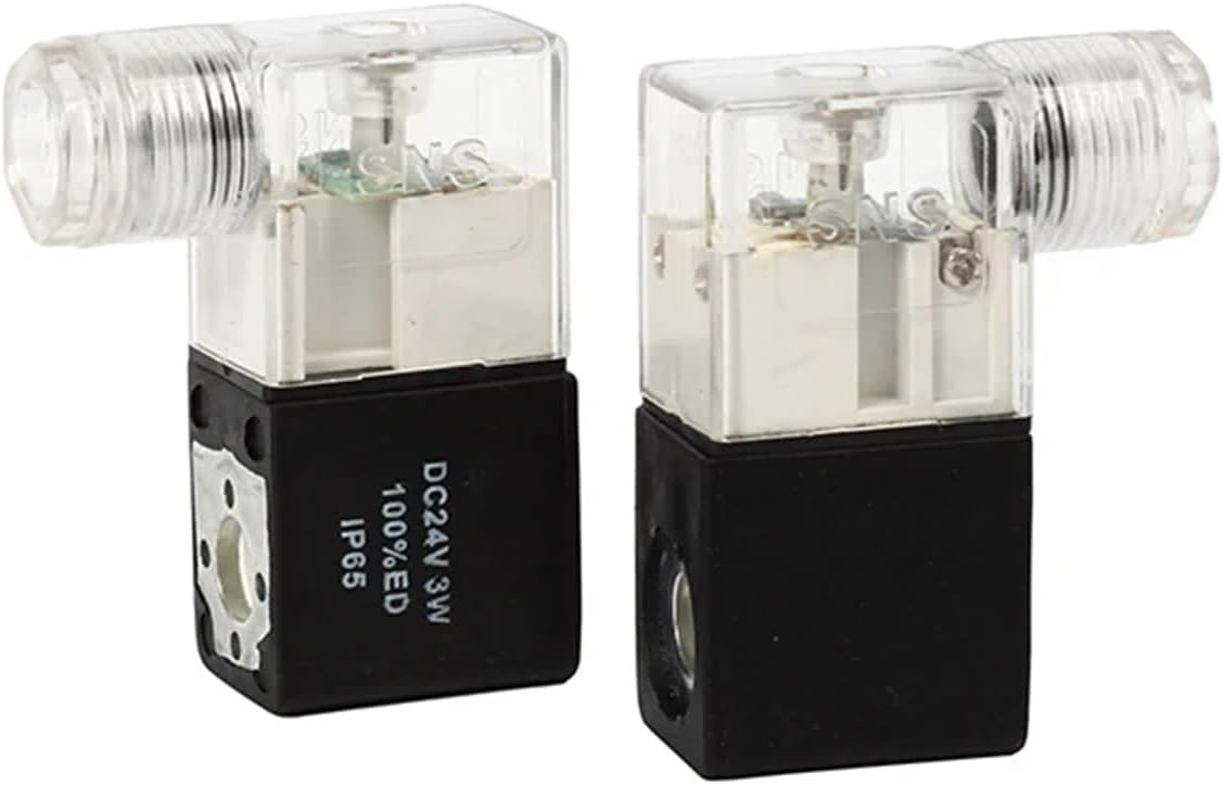 Pneumatic air solenoid valve, black coil DC12V DC24V AC36V AC110V AC220V AC380V(AC380V)