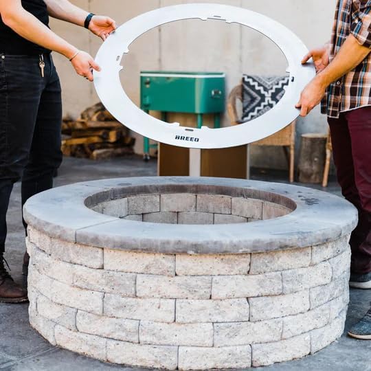 Breeo X Series Fire Pit Insert Ring – Integrates X Series Smokeless Fire Pit into Stone or Brick Surround – X30 (24"-39" Openings)