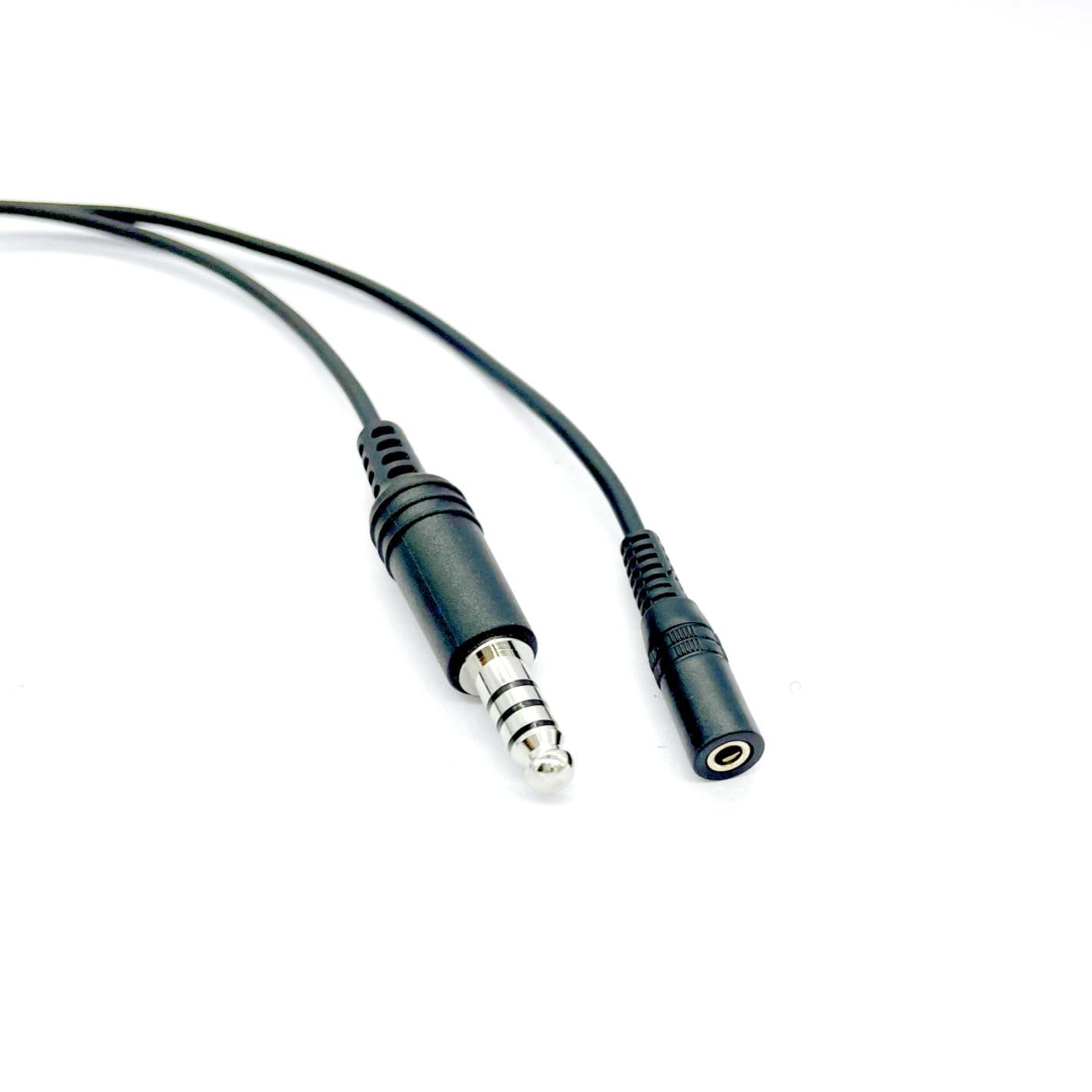 WODASEN 7.1mm Male Plug Convert 3.5mm Female Jack Extension Cord Aviation Adapter 3.5 mm Audio Plug to 7.0 mm TP-120 Connector Military Wiring