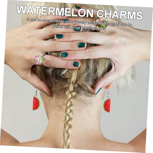Pendentifs pastèque légers pour boucles d'oreilles sans douleur - 3