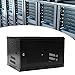 6U Black Wall Mount Server Cabinet Network Rack Vented Enclosure Locking Door, with A Maximum Load Capacity of 132.28 Pounds, 22.4 * 17.7 * 14.6 in