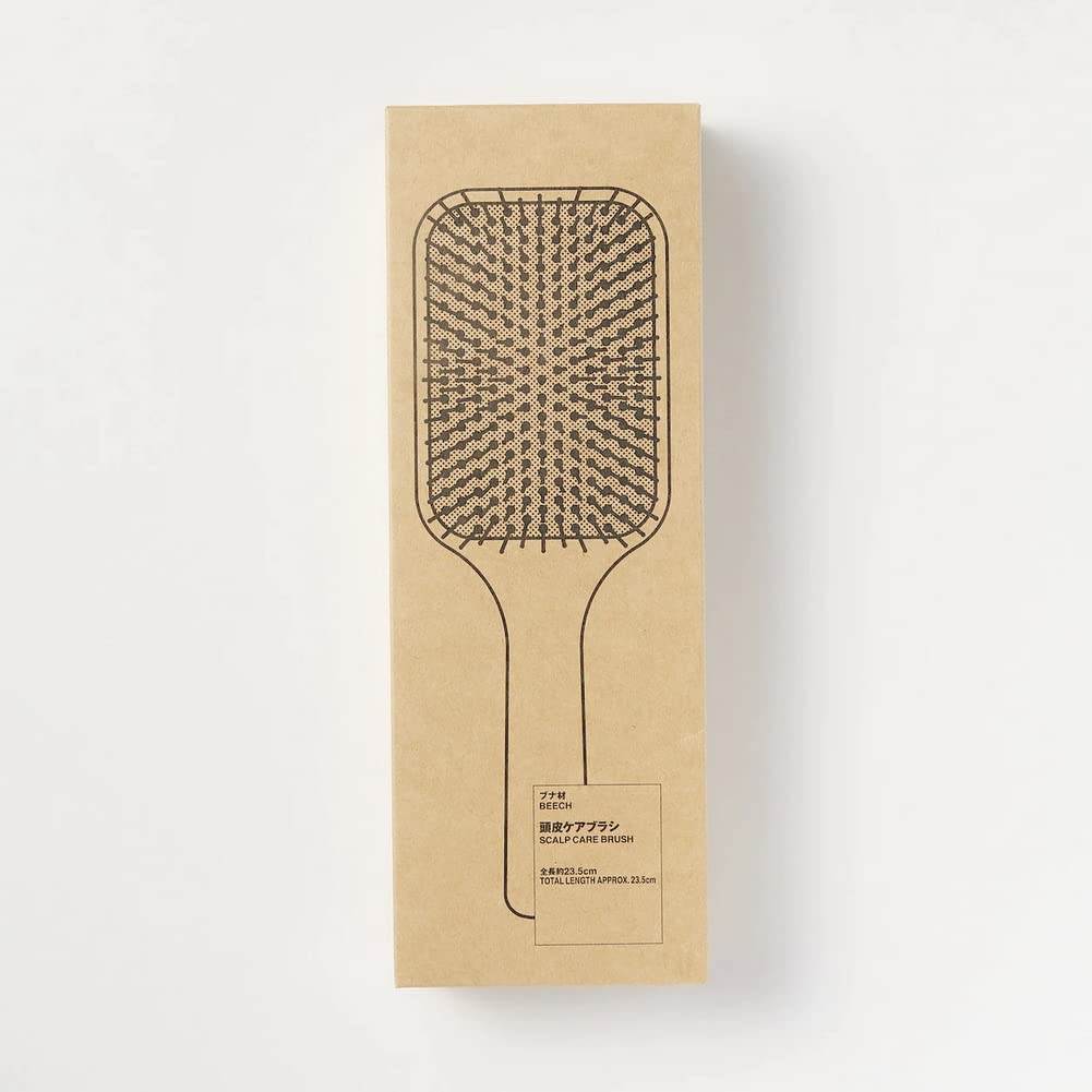 Amazon | 無印良品 ブナ材頭皮ケアブラシ 全長23.5cm 82575149 | 無印