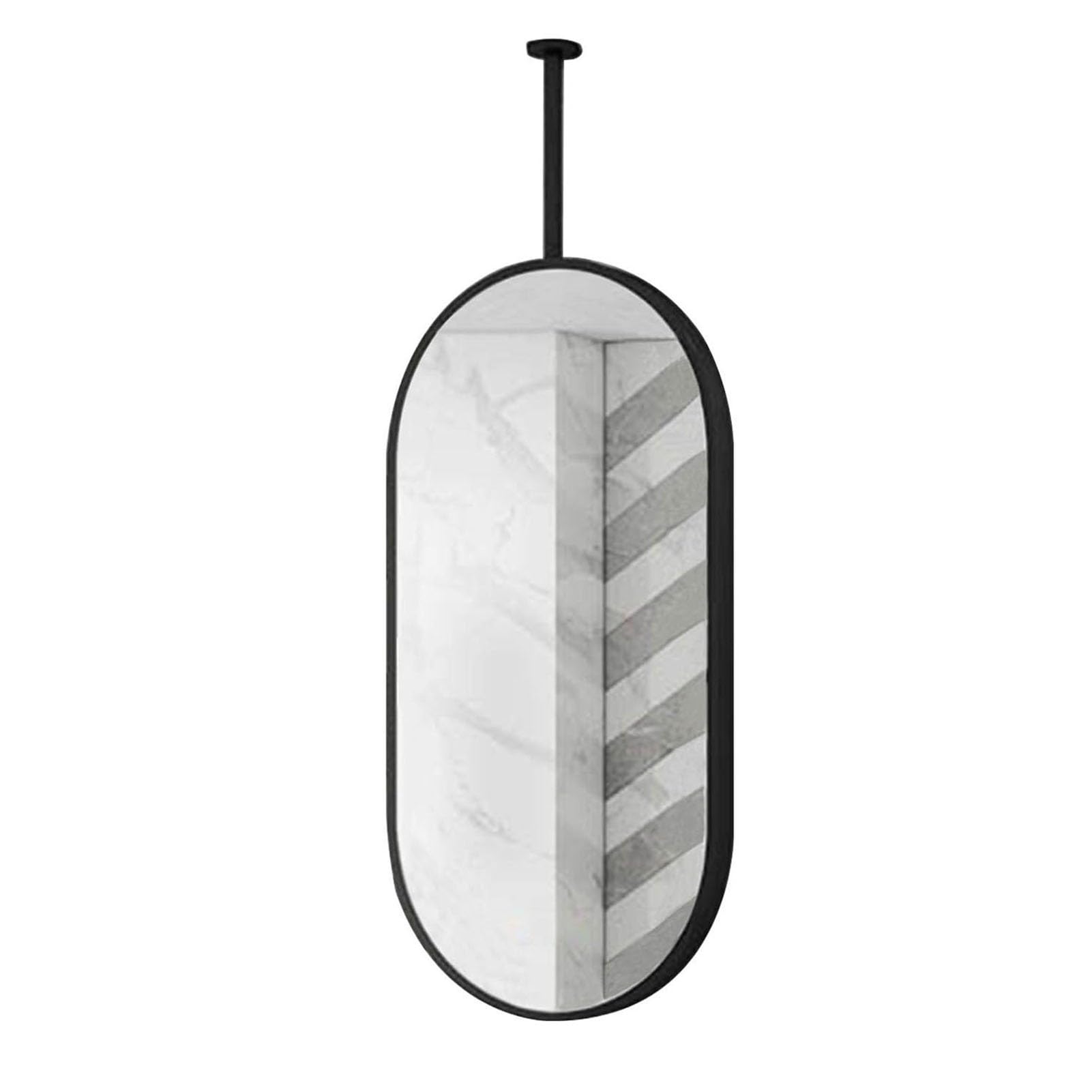 Oval Ceiling Hanging Mirror Bathroom Vanity Makeup Mirrors for Wall
