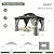 Aoxun 10'x12' Hardtop Gazebo for Outdoor Patio Backyard, with 4 LED Lights, Galvanized Steel Double Roof, Breathable Netting & Privacy Curtains, Decor Hooks, Gray