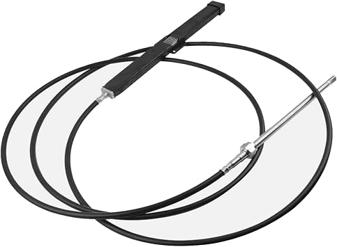 17FT Mechanical Rack & Pinion Steering Cable for Boats Fits SH5210P, SH5230P, SH91610P, SH91630P Helm Units & SB39526P Bezel Kits Replace SSC13417, SS14117, SS15117