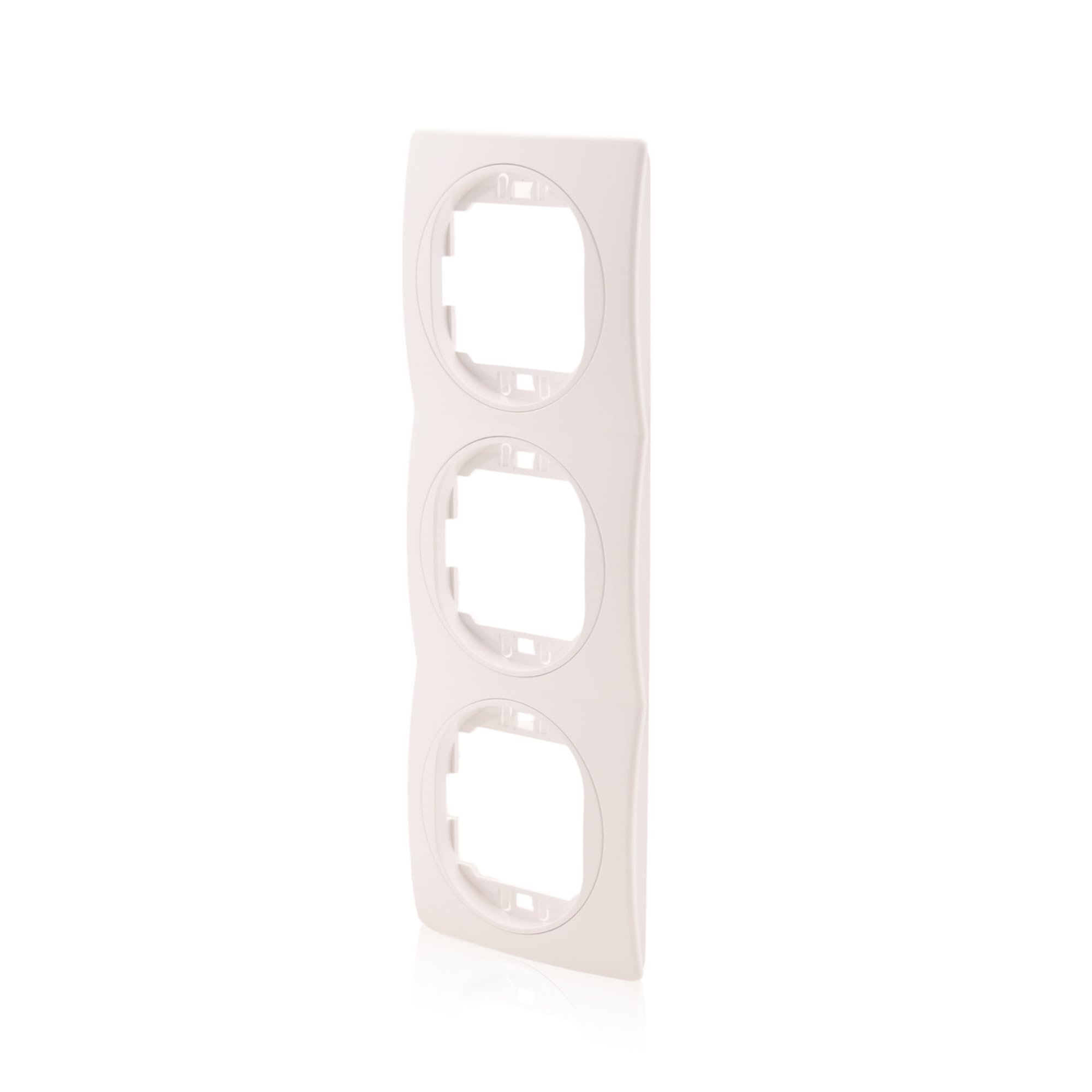 Nobilis - Set di 3 prese dati, 2 prese RJ45, Cat 6 FTP, Ø 60 mm e 3 cornici verticali, 80 x 222 mm