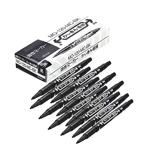 10 Unids/caja de Rotuladores de Tatuajes, Rotuladores de Piel de Tatuaje de Doble Punta, Herramienta de Rotulador de Posicionamiento de Perforación de Tatuajes