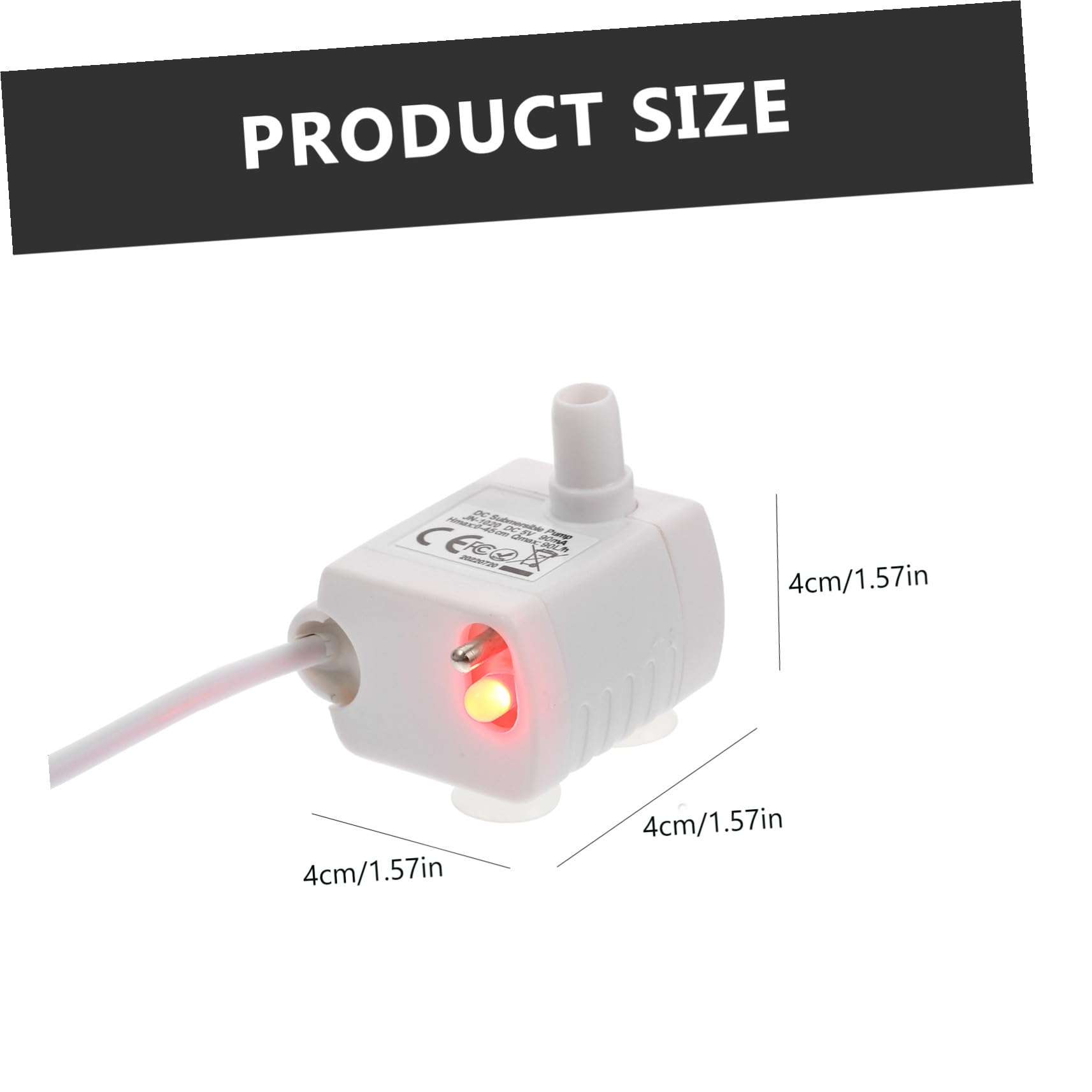 Bomba de Repuesto Sumergible para Bebedero de Gatos Abs Blanco | 5v 1a, Cable USB Incluido, para Fuente de Agua de Mascotas y Uso en Hogares o Tiendas