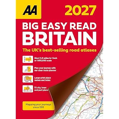 AA Big Easy Read Atlas Britain 2027 Paperback