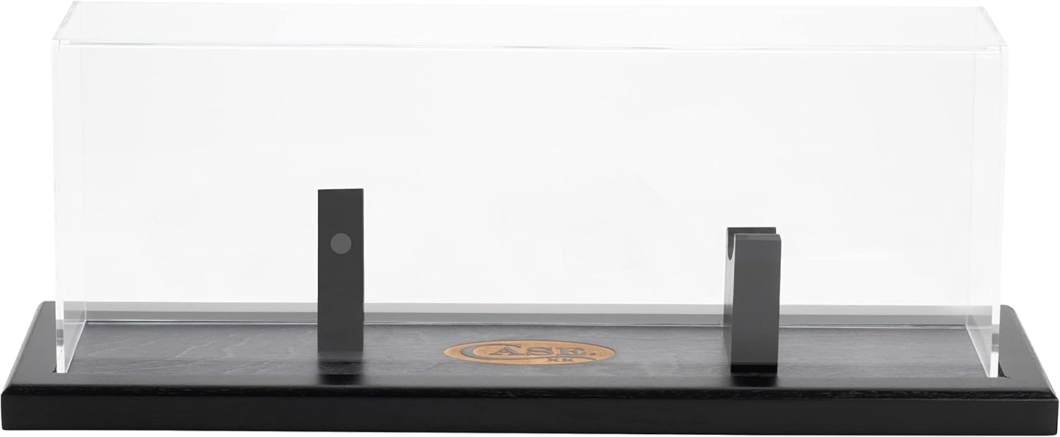 Case xx Bowie White Walnut Wood and Clear Acrylic Magnetic Knife Display Stand