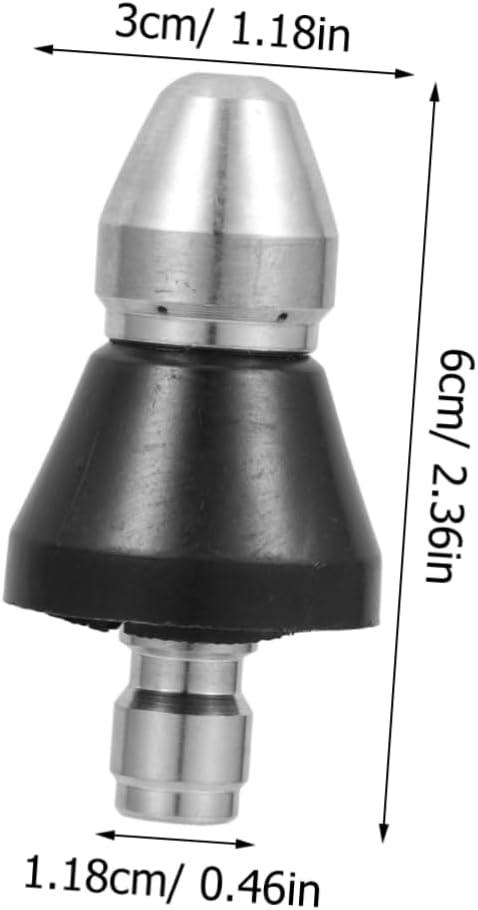 High Pressure Stainless Steel Hose Nozzle for Car Washing 1/4 Sewer Cleaning Nozzle Heavy Duty Water Sprayer for Pressure Washer