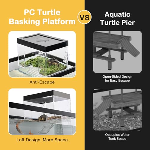 Clioran Plataforma de tartaruga, 25 x 15,7 x 15,7 cm, decoração de topo elevado de terra pequena, ga