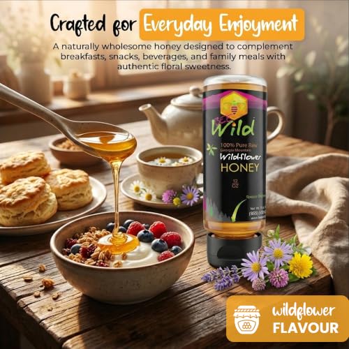 Miel silvestre pura y cruda Bee Wild 12 oz miniatura 4