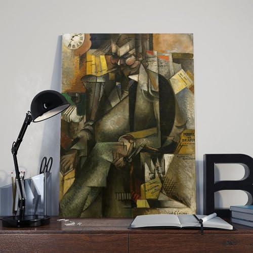 ANFOTCM Albert Gleizes, The Publisher Eugene Figuiere – Impressions sur toile abstraite, géométrique, minimaliste, encadrée, pour décoration murale de bureau, chambre à coucher, 12x18in / 30 x 45 cm – vue 8