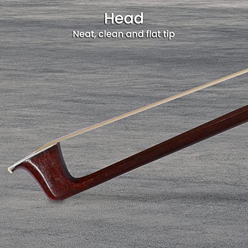 image for ADM 4/4 Full Size Student Violin Bow, Well Balanced Handmade Brazilwoo