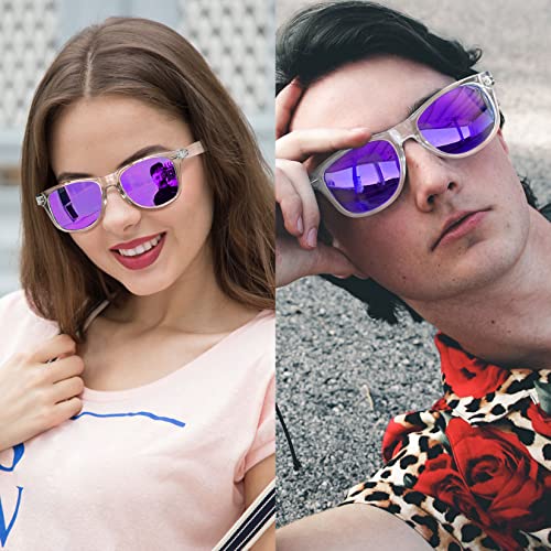 Image of Joopin Square Sunglasses Polarized UV400 Designer Sun Glasses Men Women | Oversized, Plastic Frame, Retro, Vintage, Unisex, Trendy Shades for Driving, Party, Fishing, Business, Costume