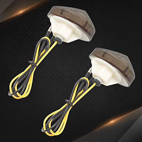Nthreeauto 2Pcs Amber Flush Mount Led Turn Signal Lights Compatible With Honda Cbr600Rr Cbr1000Rr Cbr 600 F4 Cbr900 Cbr919 Cbr929 Cbr 600 F4I- Universal 12V Motorcycle Indicators #TOP4